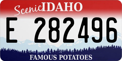 ID license plate E282496