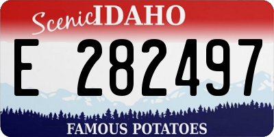 ID license plate E282497