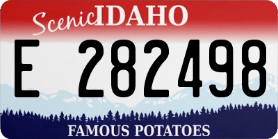 ID license plate E282498
