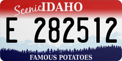 ID license plate E282512