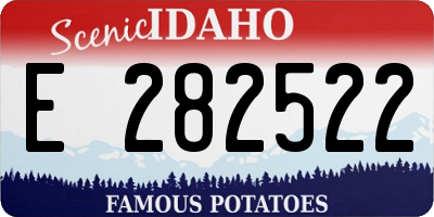 ID license plate E282522