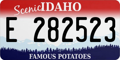 ID license plate E282523