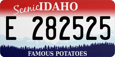 ID license plate E282525