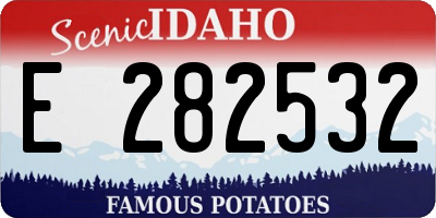 ID license plate E282532