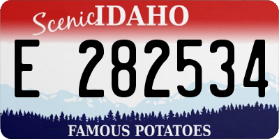 ID license plate E282534