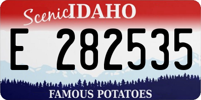 ID license plate E282535
