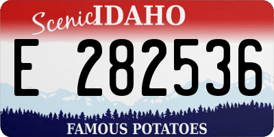 ID license plate E282536