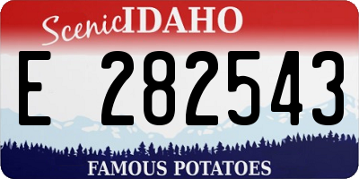 ID license plate E282543