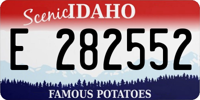 ID license plate E282552