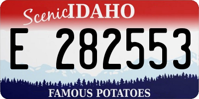 ID license plate E282553
