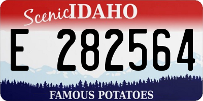 ID license plate E282564