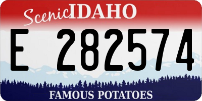 ID license plate E282574