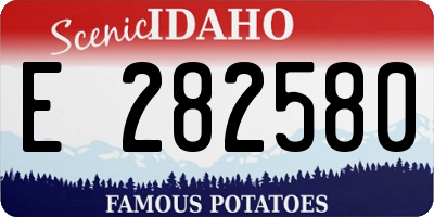 ID license plate E282580