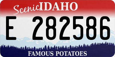 ID license plate E282586