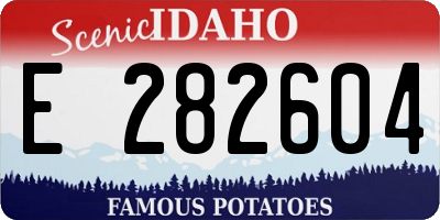 ID license plate E282604