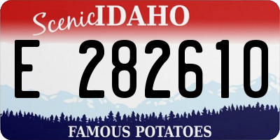 ID license plate E282610