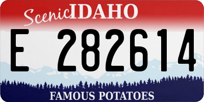ID license plate E282614