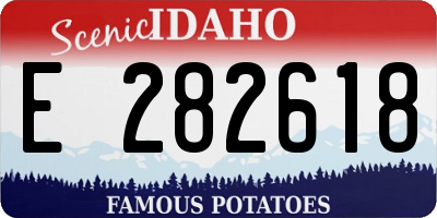 ID license plate E282618