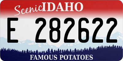 ID license plate E282622