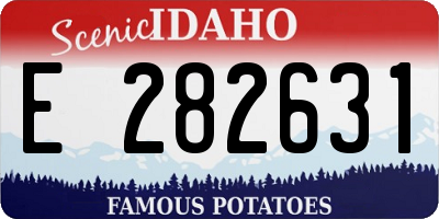 ID license plate E282631