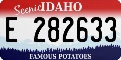 ID license plate E282633