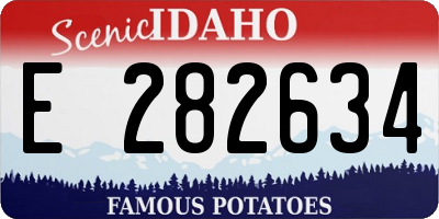 ID license plate E282634