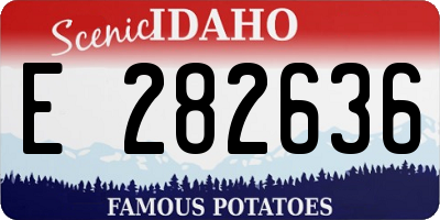 ID license plate E282636