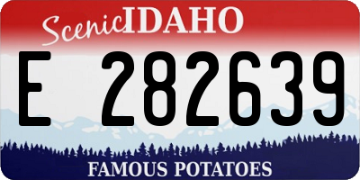 ID license plate E282639