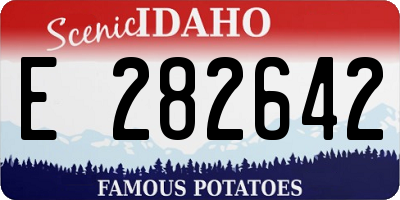 ID license plate E282642
