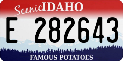 ID license plate E282643