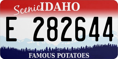 ID license plate E282644