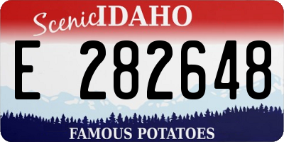 ID license plate E282648