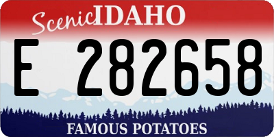 ID license plate E282658