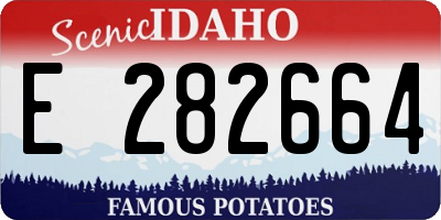 ID license plate E282664