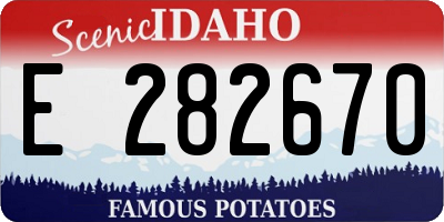 ID license plate E282670