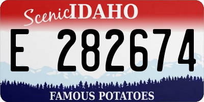 ID license plate E282674