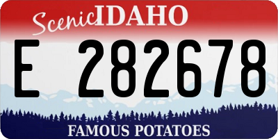 ID license plate E282678