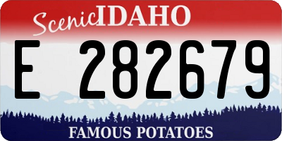 ID license plate E282679