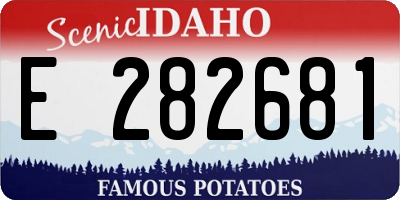 ID license plate E282681