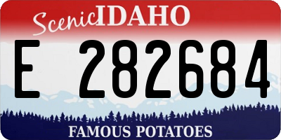 ID license plate E282684