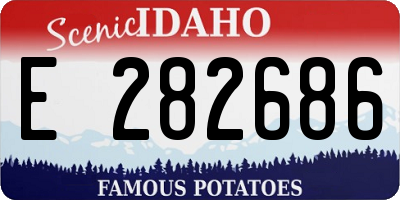ID license plate E282686