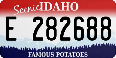 ID license plate E282688
