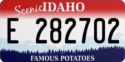 ID license plate E282702