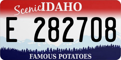 ID license plate E282708