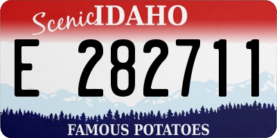ID license plate E282711