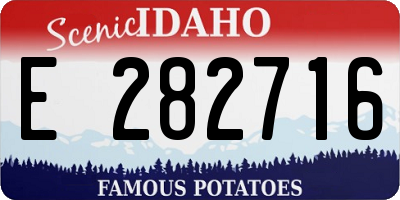 ID license plate E282716