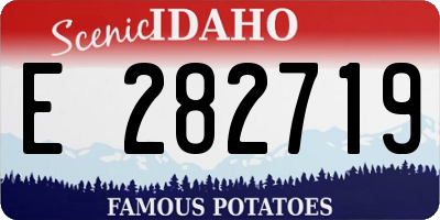 ID license plate E282719