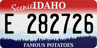 ID license plate E282726