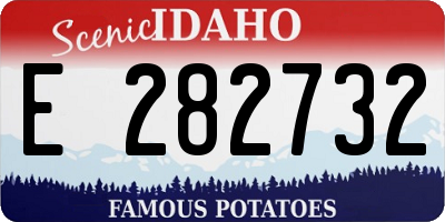 ID license plate E282732