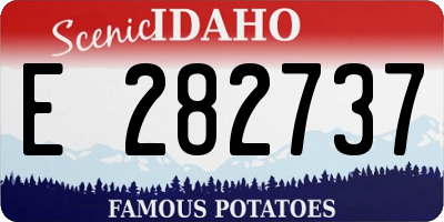 ID license plate E282737